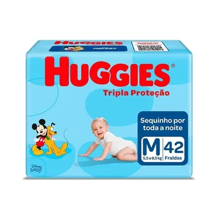 FRALDA HUGGIES TRIPLA PRO MD C/42