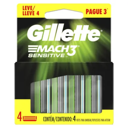 CARGA GILLETTE MACH3 SENSITIVE LV4 PG3