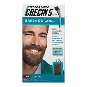 GRECIN 5 BARBA E BIGODE 90 CASTANHO
