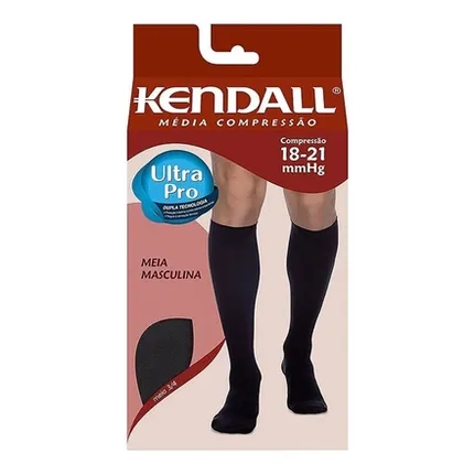 MEIA KENDALL MEDIA COMP 1813 G PRETO MASC