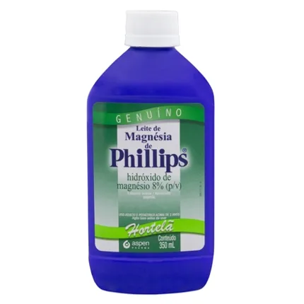 LEITE MAGNESIA PHILLIPS HORTELA C/350ML