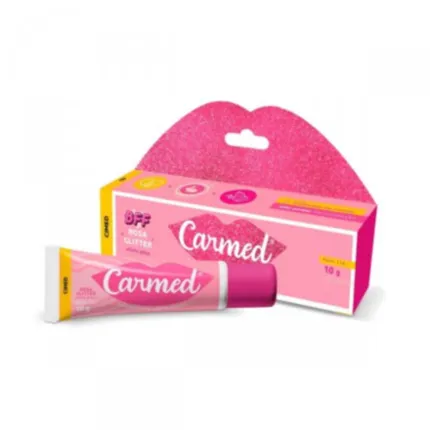 CARMED LABIAL  BFF ROSA GLITTER 10G