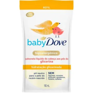 STE LIQ BABY DOVE REFIL HIDRAT GLIC 180ML