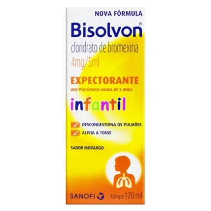 BISOLVON 4MG C/120ML PED MORANGO