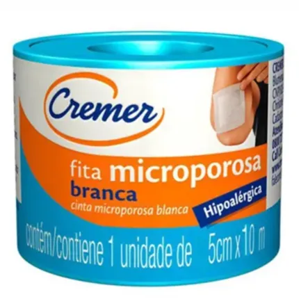 FITA CREMER MICROPORE BRANCA 5X4,5M