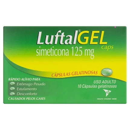 LUFTAL MAX 125MG C/10CPS GEL