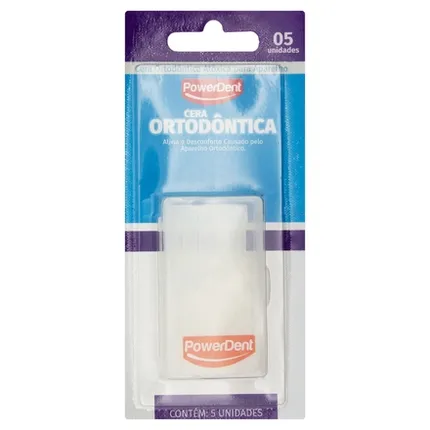 CERA P/APARELHO POWERDENT ORTODONTICA 5 UNDS