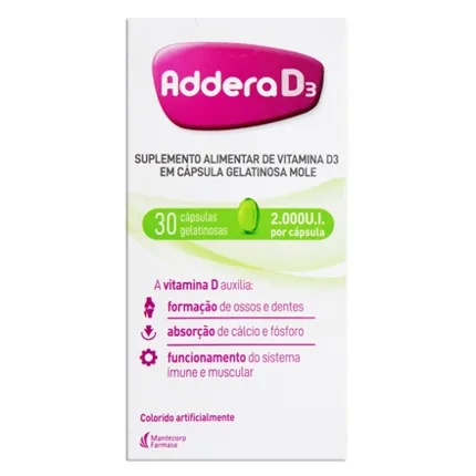 ADDERA D3 2.000UI C/30 CPS GEL