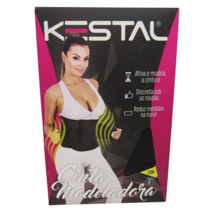 CINTA MODELADORA KESTAL 062 TAM M COR PRETO