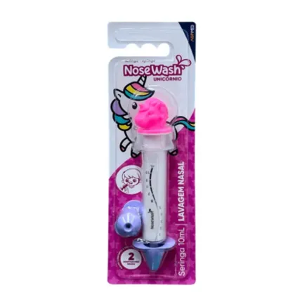SERINGA NASAL NOSEWASH ROSA P/LAVAGEM UND