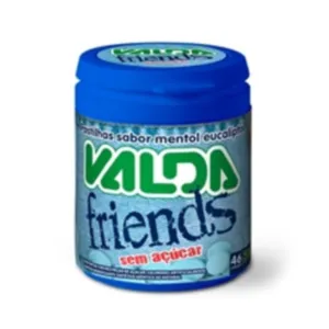 VALDA FRIENDS MENTOL PASTILHAS POTE 50G