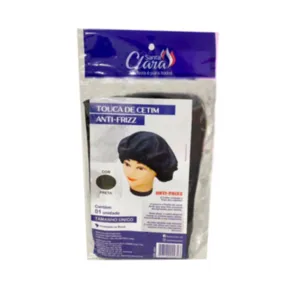 TOUCA CETIM SANTA CLARA ANTI-FRIZZ PRETA UND