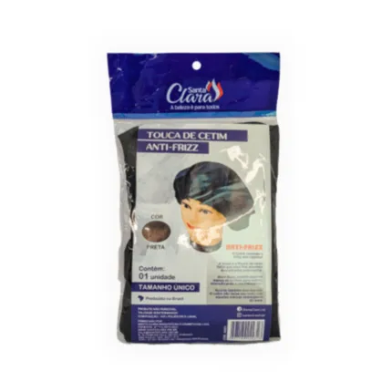 TOUCA CETIM SANTA CLARA ANTI-FRIZZ BRANCA UND