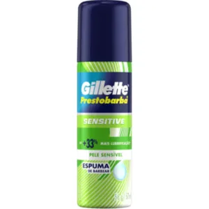 ESPUMA BARBEAR GILLETTE PRESTOBARBA PELE SENS 56G