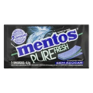 MENTOS PURE FRESH STRONG MINT C/5 UNDS