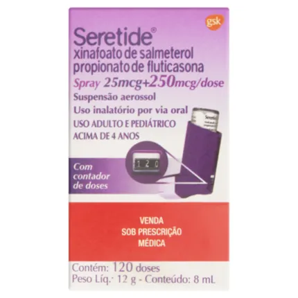SERETIDE 25/250MCG C/120DOSES