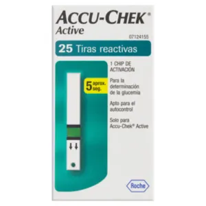 ACCUCHEK ACTIVE C/25 TIRAS