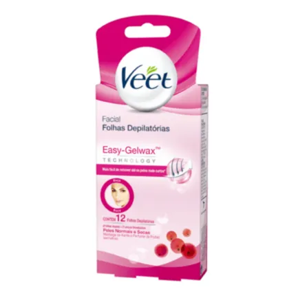 DEPIL VEET CERA FACIAL PELE NORMAL 12UND