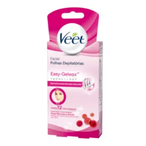DEPIL VEET CERA FACIAL PELE NORMAL 12UND