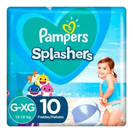 FRALDA PAMPERS SPLASHERS  G/XG C/10 UNDS