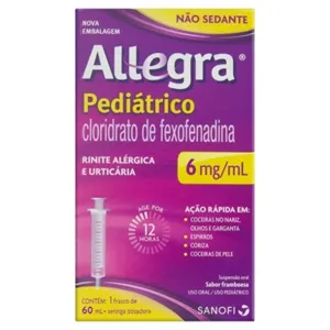 ALLEGRA PEDIATRICO 6MG C/60ML