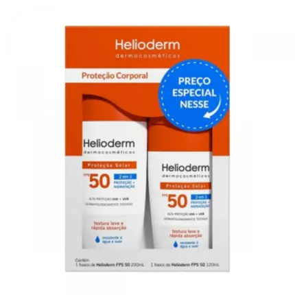 KIT BLOQ HELIODERM  FPS50 200ML + 120ML