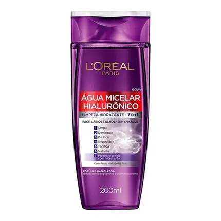 AGUA MICELAR LOREAL HIALURONICO 7EM1 200ML