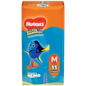 FRALDA HUGGIES LITTLE PISCINA M C/11 UNID