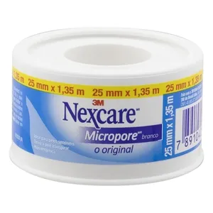ESPARADRAPO NEXCARE MICROPORE BRANCO 25MX1,35