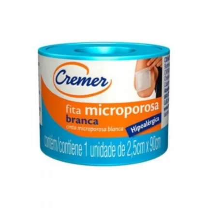 FITA CREMER MICROPORE HIPOA 2,5CM X 90CM BRANCA