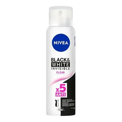 DES NIVEA AEROSOL BLACK&W INVISIBLE CLEAR 150ML