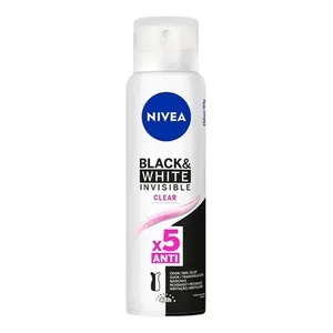 DES NIVEA AEROSOL BLACK&W INVISIBLE CLEAR 150ML