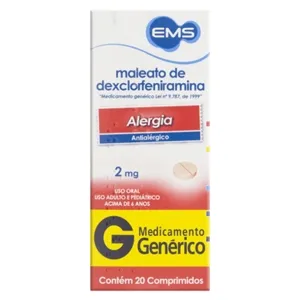 MALEATO DE DEXCLORFENORAM 2MG C/20CPR