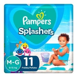 FRALDA PAMPERS SPLASHERS  M/G C/11 UNDS