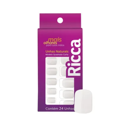 UNHA POSTICA RICCA 1336 QUADRADA CURTA