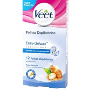 DEPIL VEET CERA PELE DELICADA 12 FOLHAS