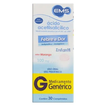 ACIDO ACETILSALICILICO 100MG C/30 CPR