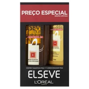 KIT ELSEVE OLEO EXTRAORD SH 375ML + COND 170ML