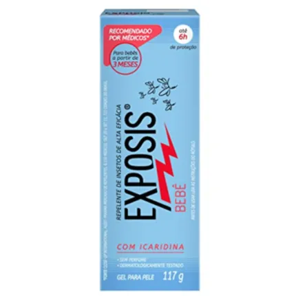 REPELENTE EXPOSIS BEBE GEL S/PERFUME 117G