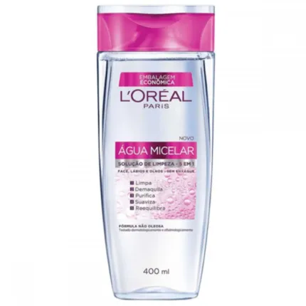 AGUA MICELAR LOREAL SOL. LIMPEZA 5 EM 1 400ML