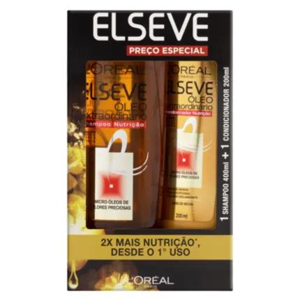 KIT ELSEVE OLEO EXTRAORD SH 400ML+COND 200ML