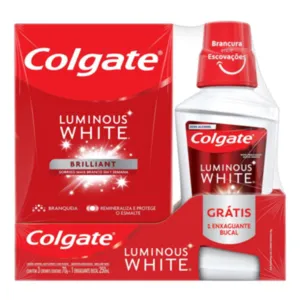 KIT COLGATE LUMINOUS WHIT 3 CR DENTAL + 1 ENX BUCAL