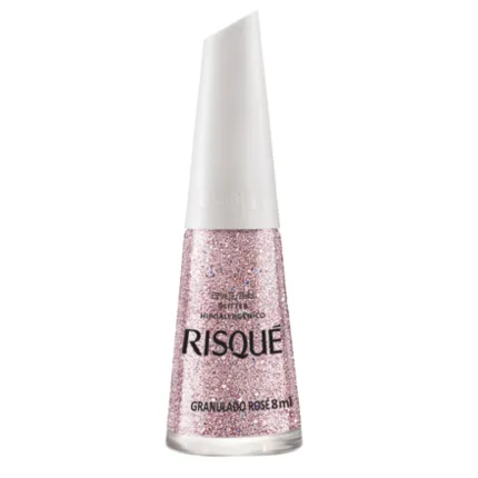 ESM RISQUE GLITTER GRANULADO ROSE 8ML